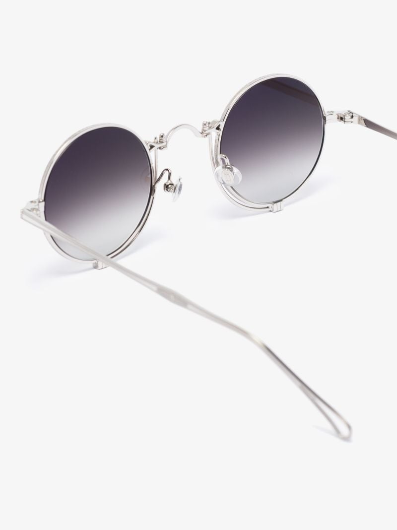 Silver Tone 10601h Round Sunglasses