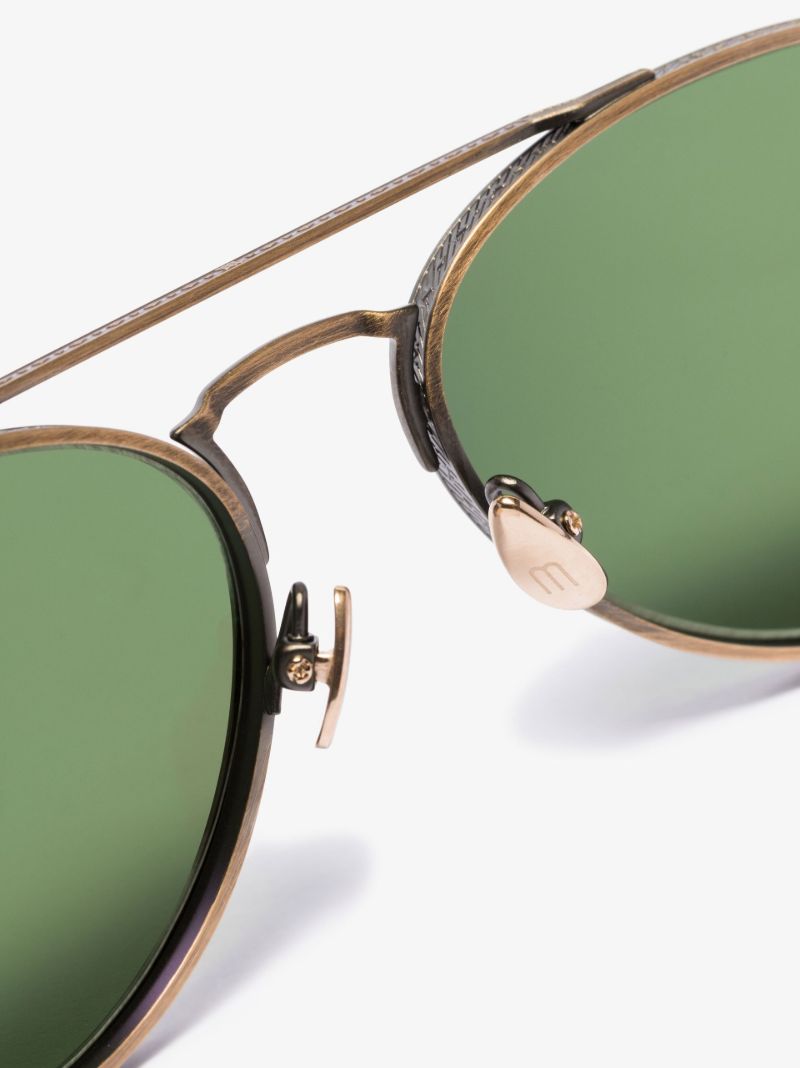 Brown M3116 Aviator-style Sunglasses