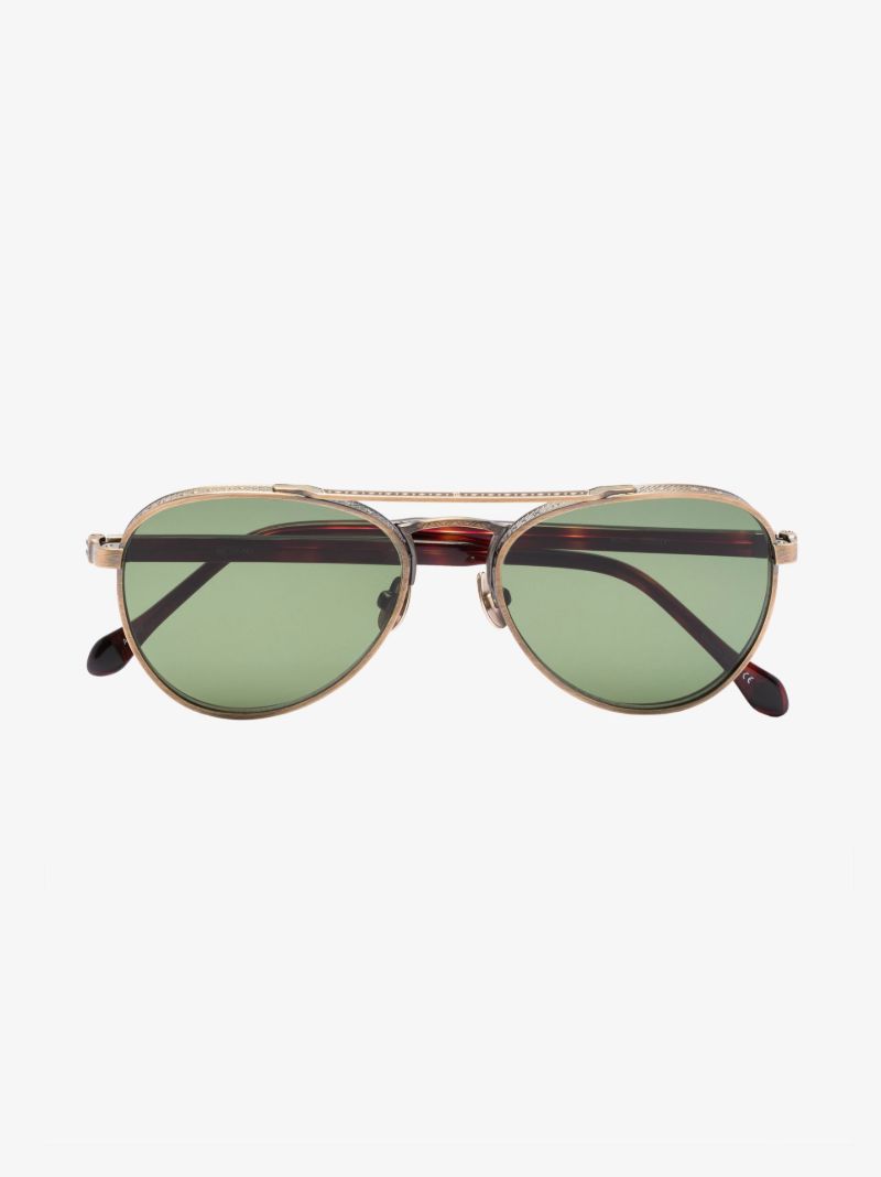 Brown M3116 Aviator-style Sunglasses