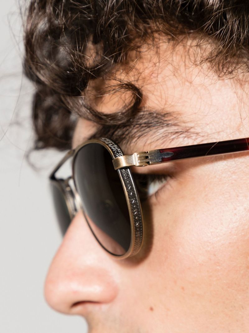 Brown M3116 Aviator-style Sunglasses