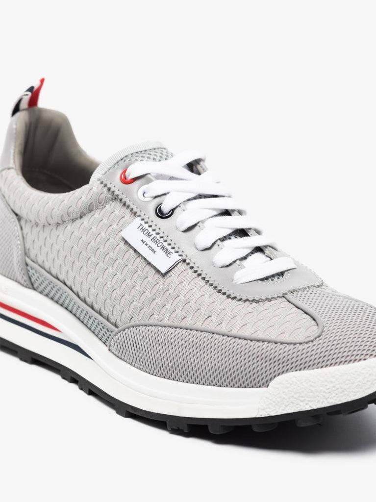 Grey Athletic Mesh Runner Sneakers