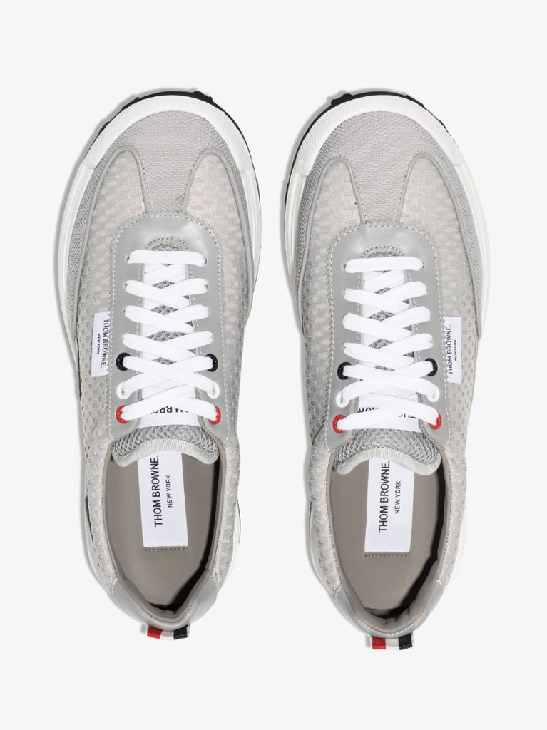 Grey Athletic Mesh Runner Sneakers