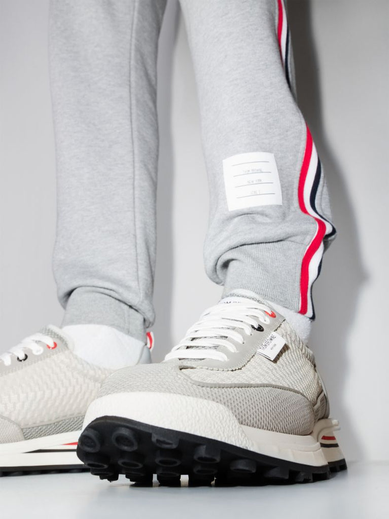 Grey Athletic Mesh Runner Sneakers