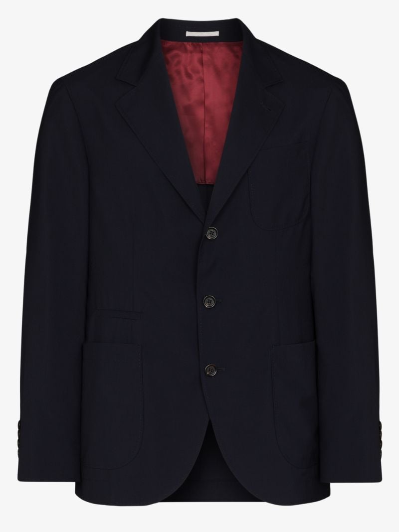 Single-breasted Virgin Wool Blazer