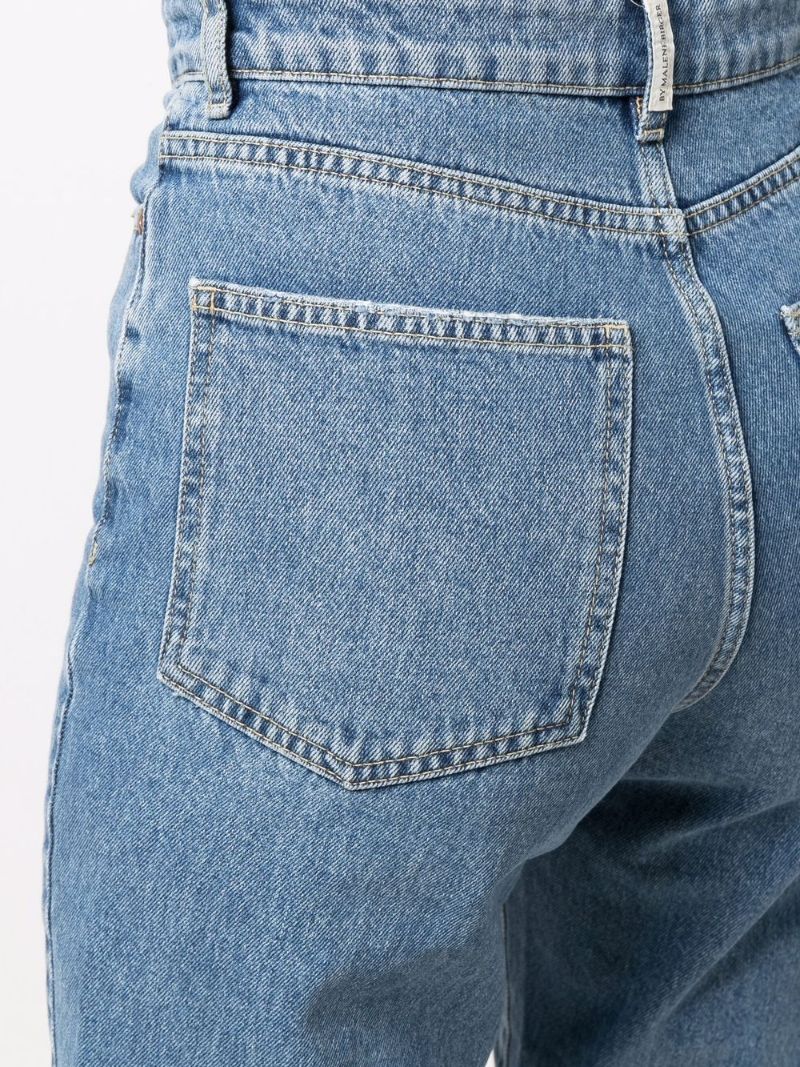 Blue Milium Straight Leg Organic Cotton Jeans