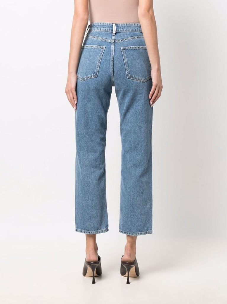 Blue Milium Straight Leg Organic Cotton Jeans