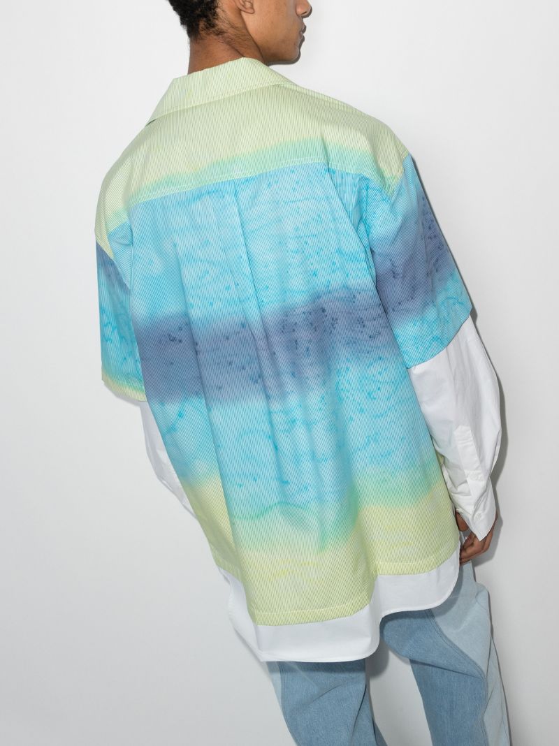Sky Print Layered Shirt