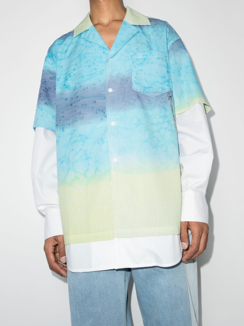 Sky Print Layered Shirt