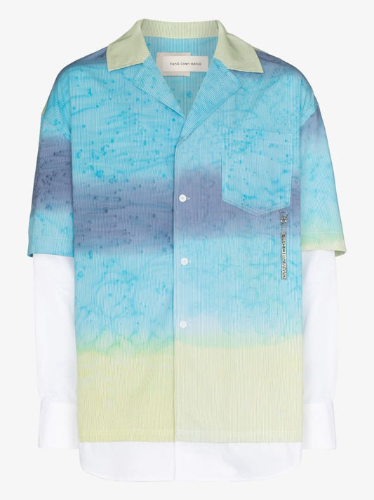 Sky Print Layered Shirt