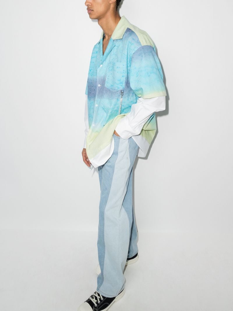 Sky Print Layered Shirt