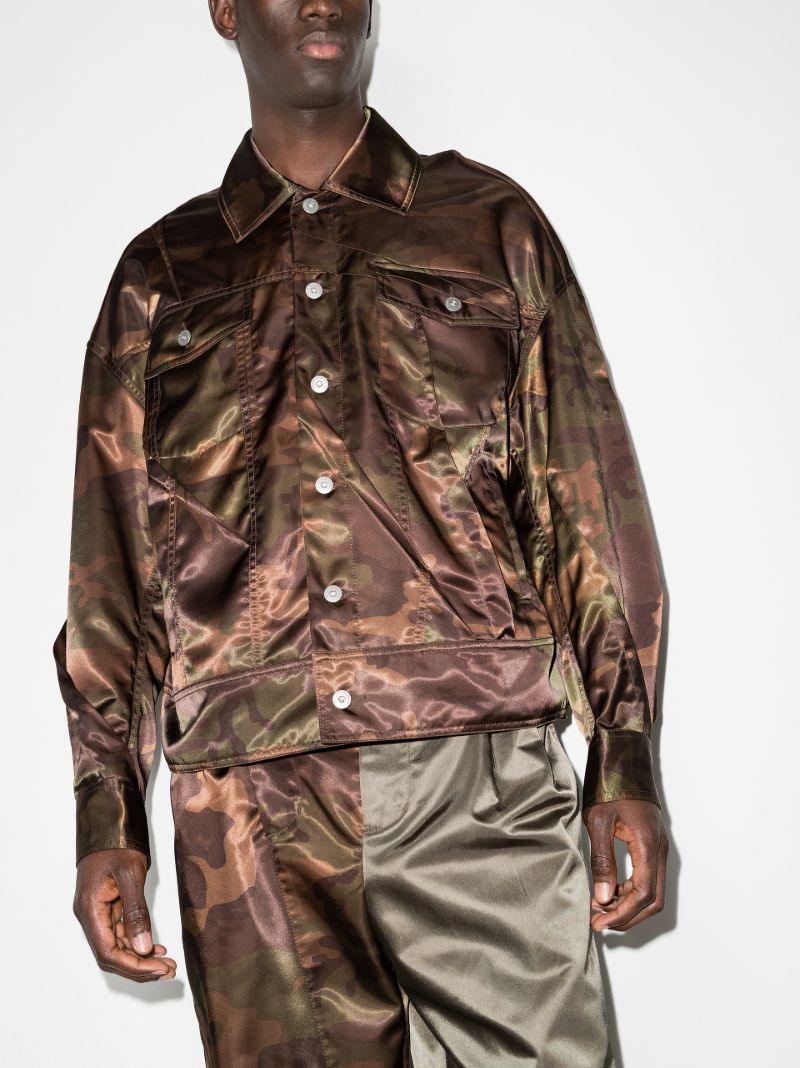 Camouflage Pleated Jacket