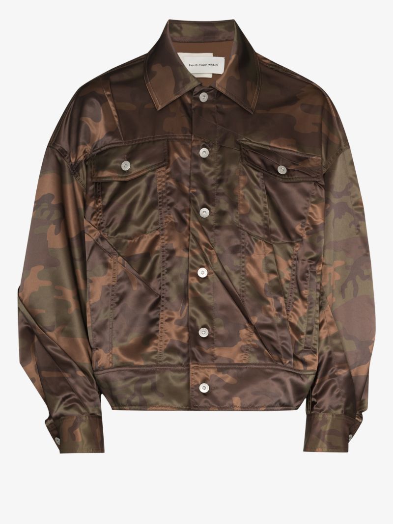 Camouflage Pleated Jacket