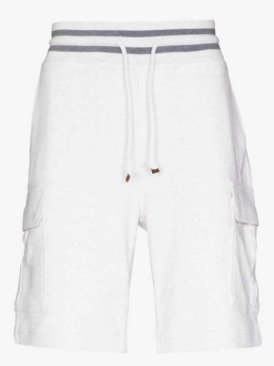 Cargo Cotton Track Shorts