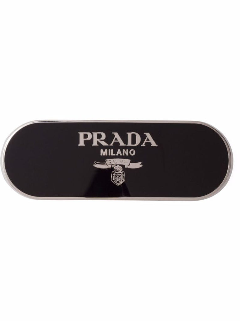 Black Logo Hair Clip