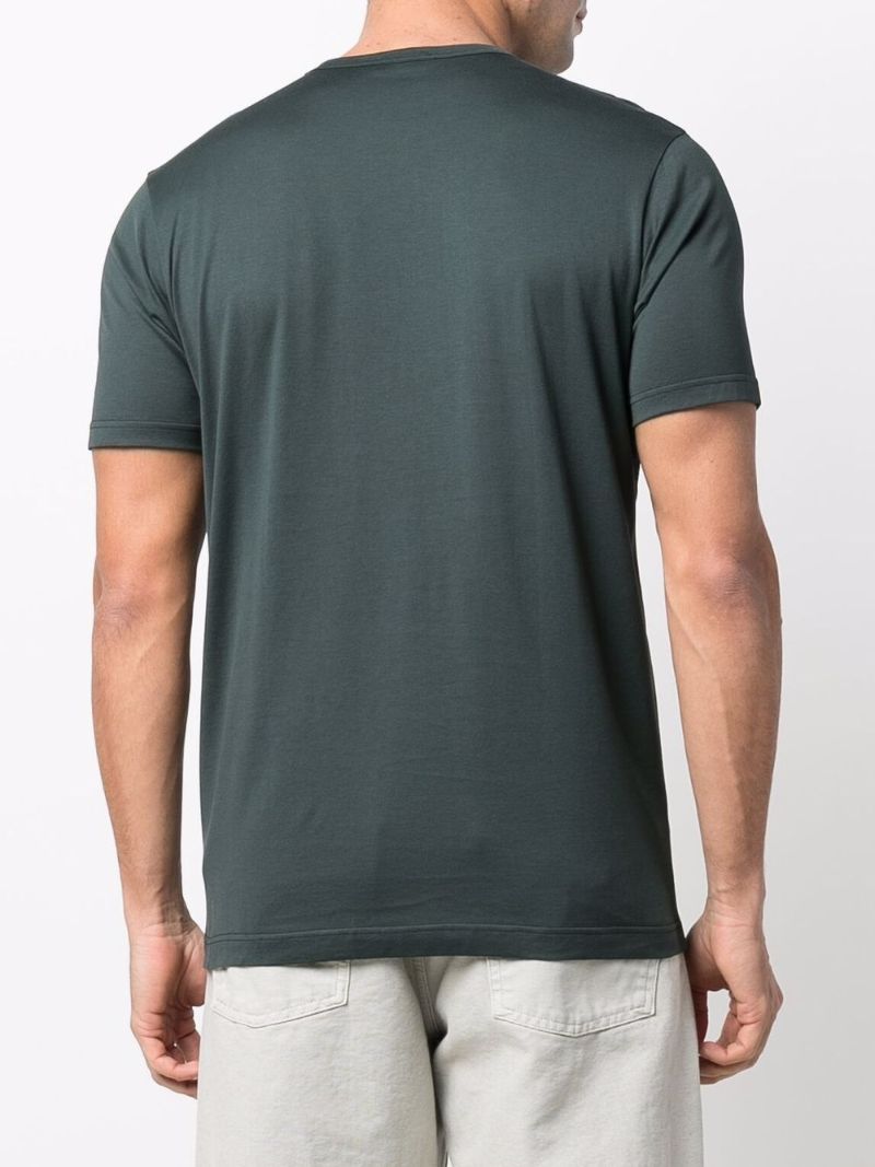 Green Crew Neck Cotton T-shirt