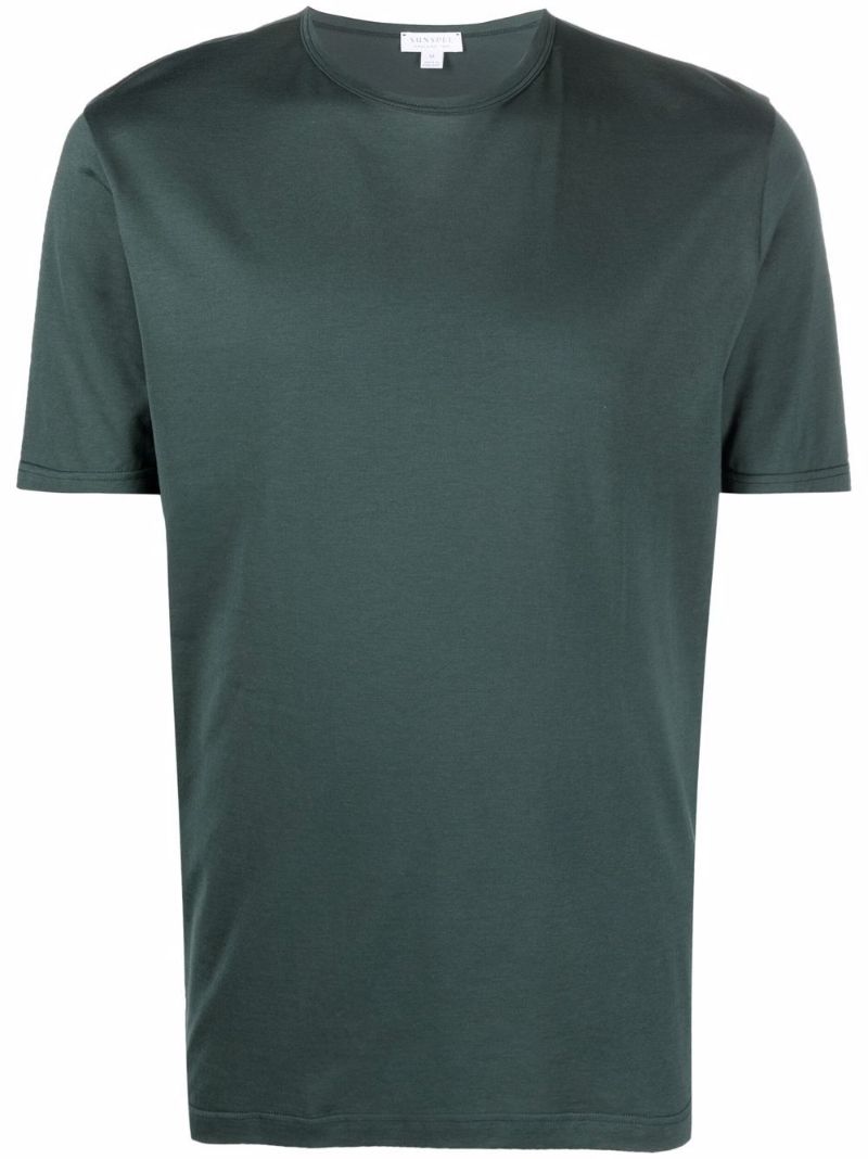 Green Crew Neck Cotton T-shirt
