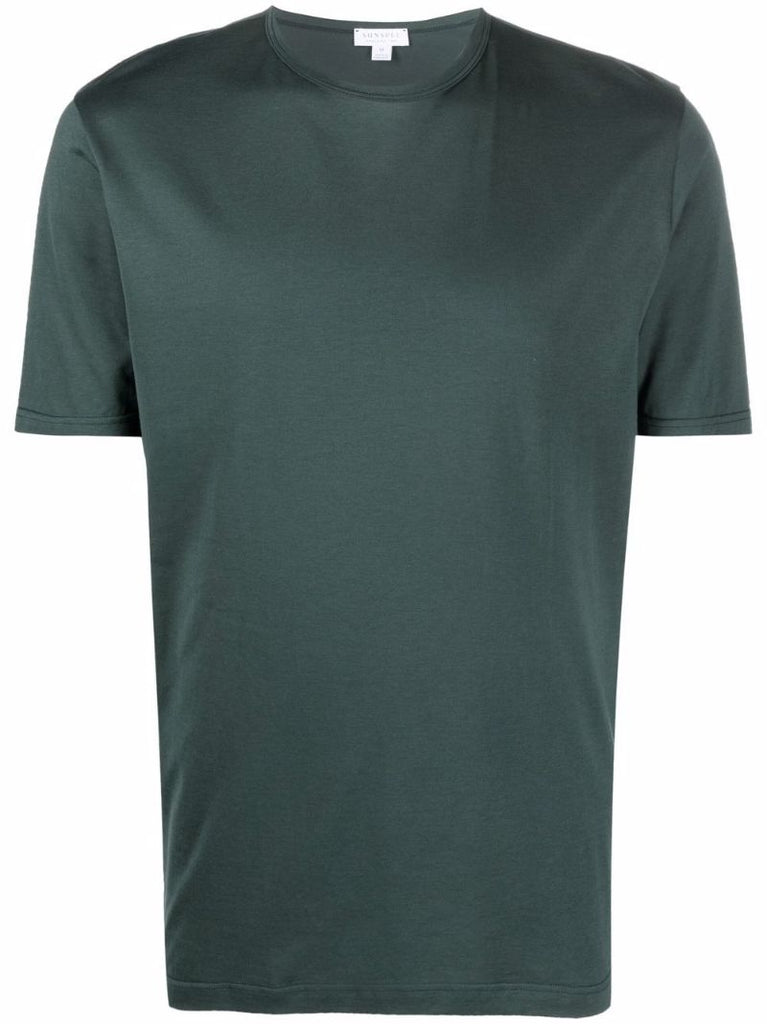 Green Crew Neck Cotton T-shirt