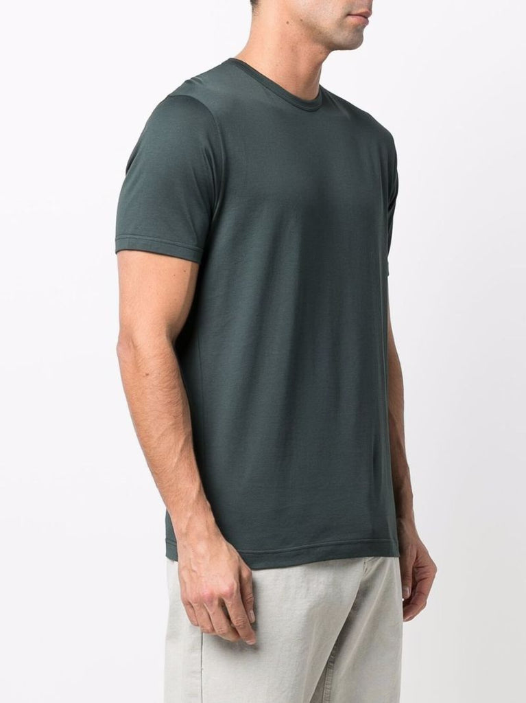 Green Crew Neck Cotton T-shirt