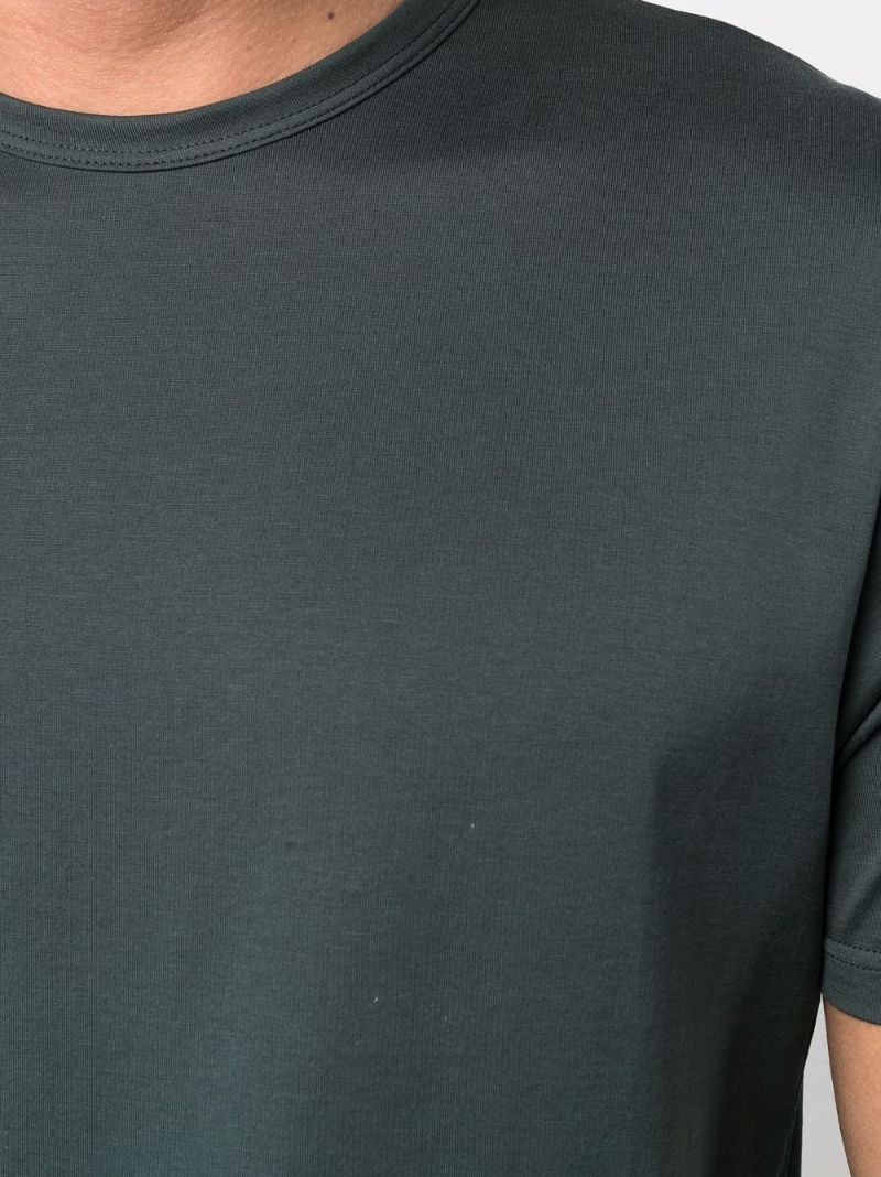 Green Crew Neck Cotton T-shirt