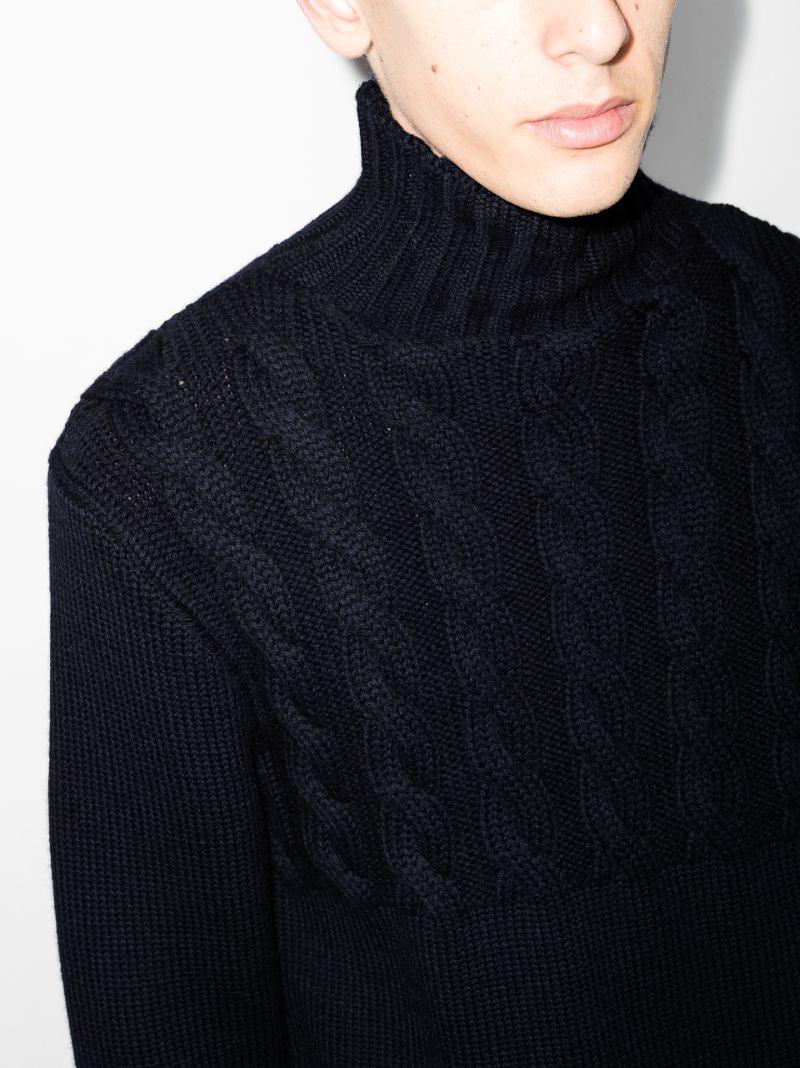 Roll Neck Wool Sweater