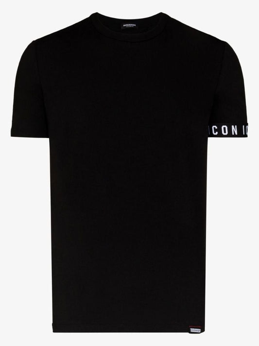 Black Logo Tape T-shirt