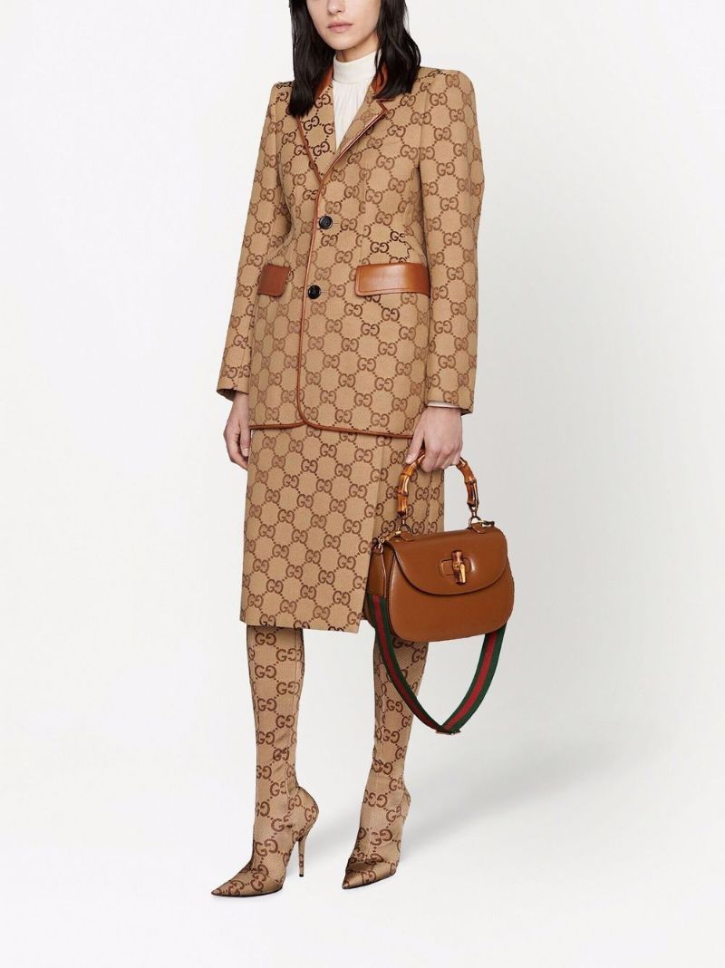 Brown Leather Small Tote Bag