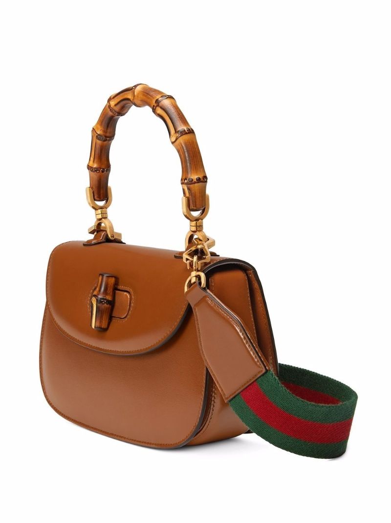 Brown Leather Small Tote Bag