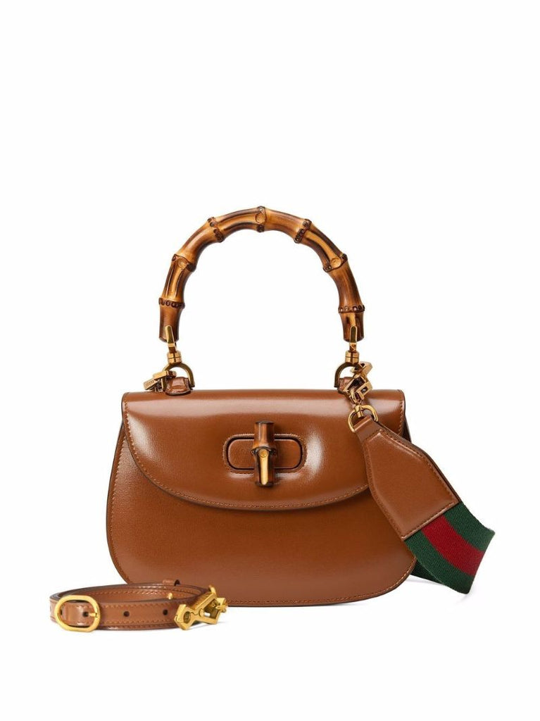 Brown Leather Small Tote Bag