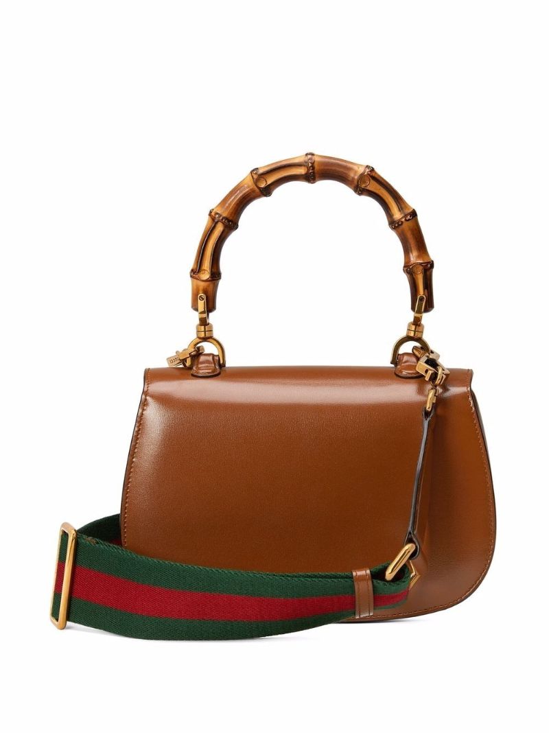 Brown Leather Small Tote Bag