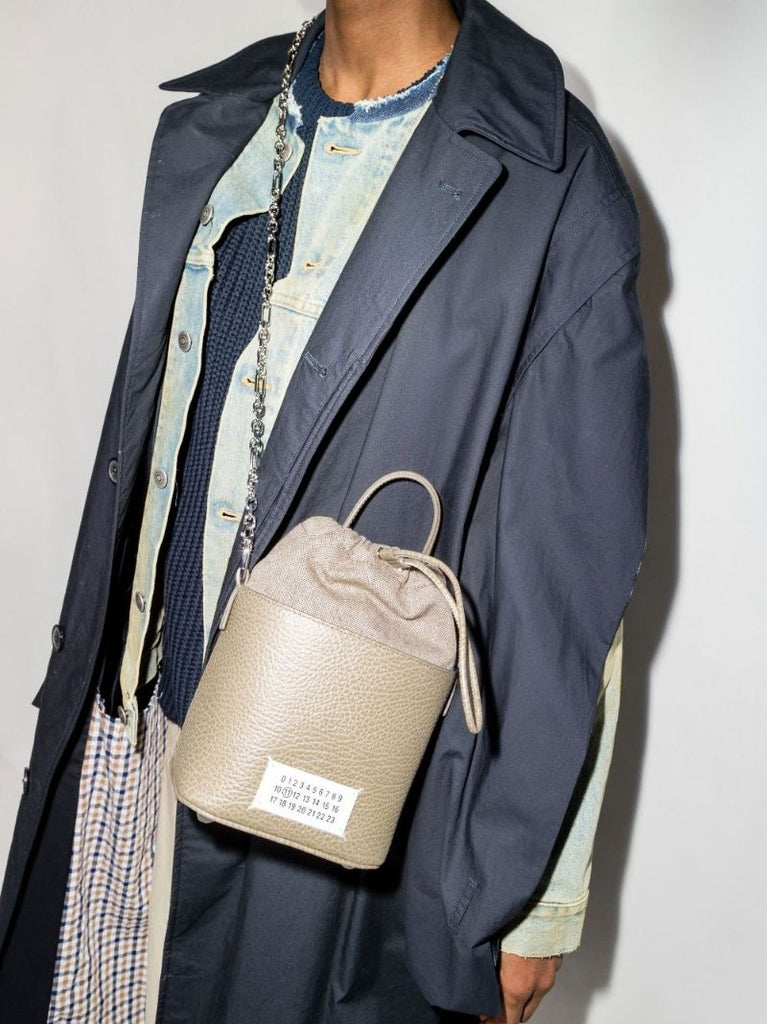 Neutral 5ac Leather Bucket Bag