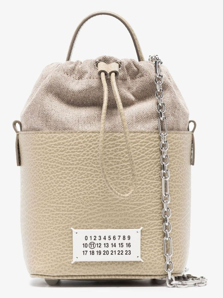 Neutral 5ac Leather Bucket Bag