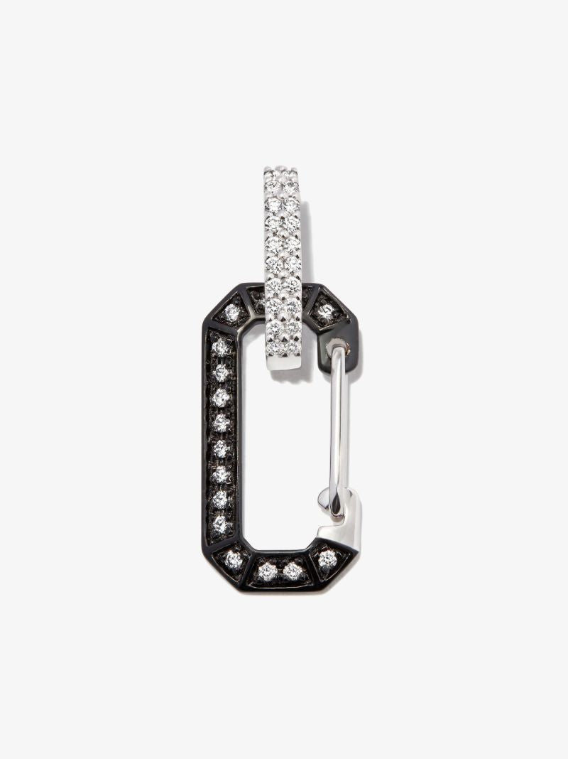 18k Black Gold Chiara Small Diamond Earring