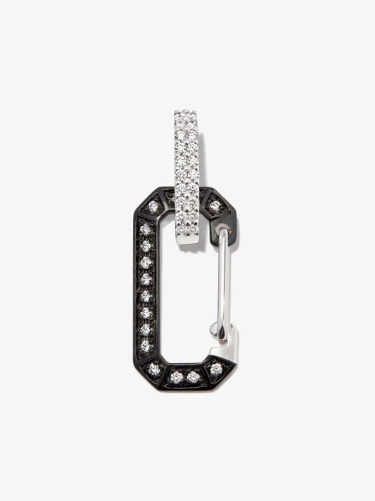 18k Black Gold Chiara Small Diamond Earring