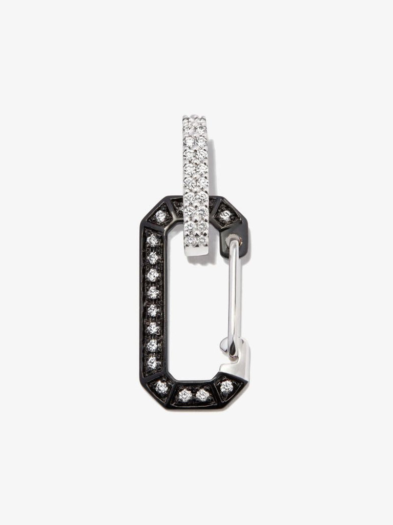 18k Black Gold Chiara Small Diamond Earring