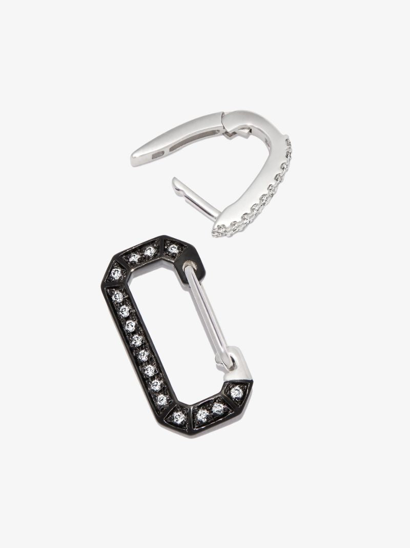 18k Black Gold Chiara Small Diamond Earring