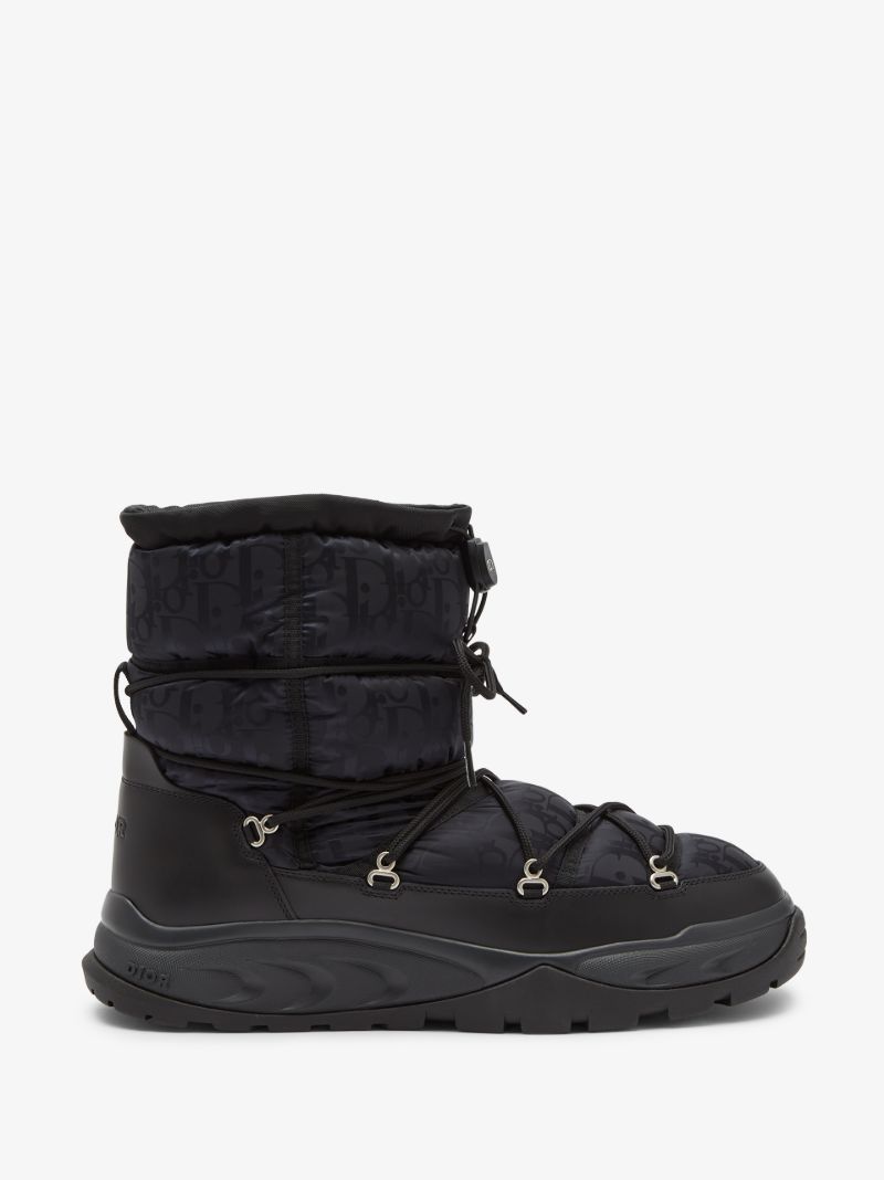 Black Monogram Snow Boots