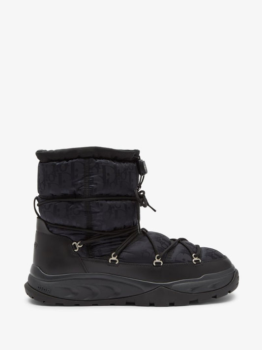 Black Monogram Snow Boots