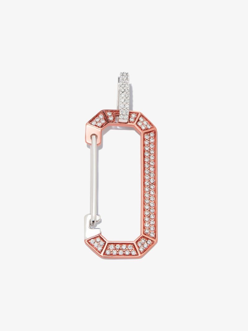 18k White Gold Chiara Large Diamond Earring