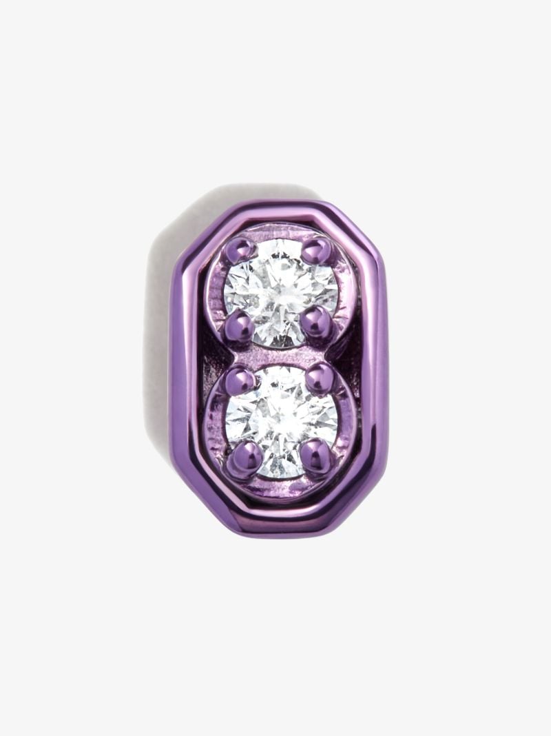 18k Yellow Gold Roma Diamond Earring