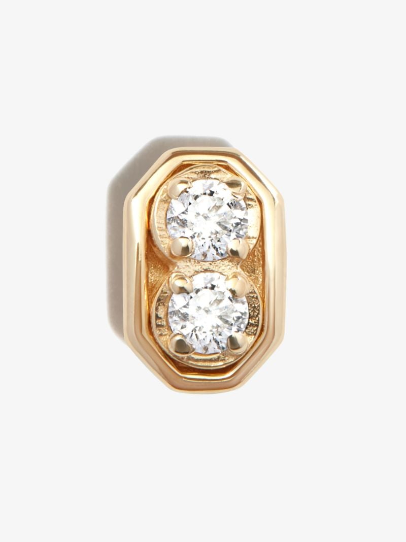 18k Yellow Gold Roma Diamond Earring