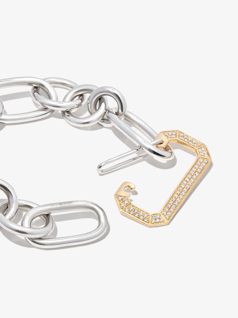 18k Yellow and White Gold Lucy Diamond Bracelet