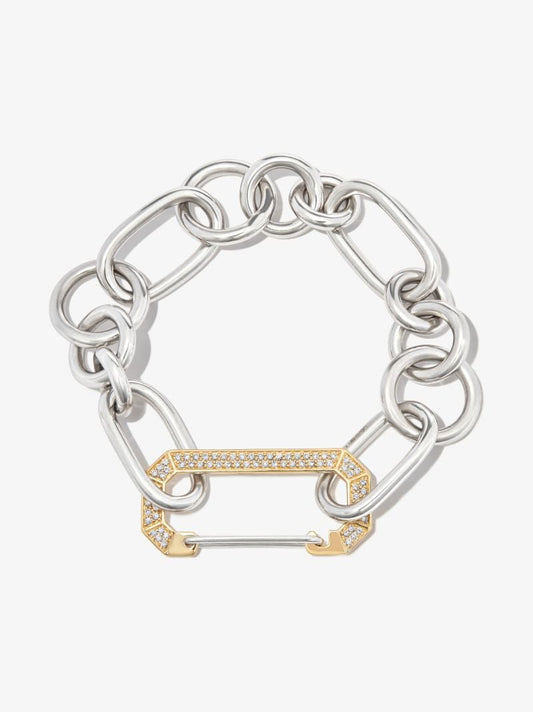 18k Yellow and White Gold Lucy Diamond Bracelet