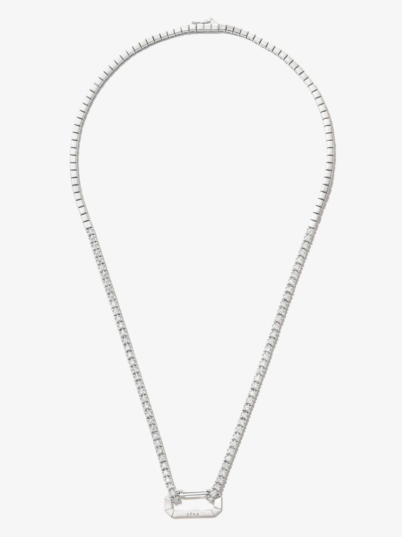 18k White Gold Paris Diamond Tennis Necklace