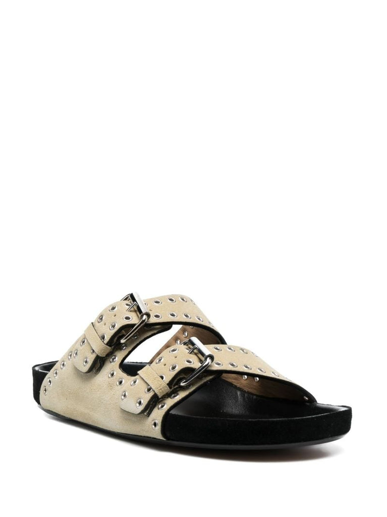 Neutral Lennyo Flat Sandals
