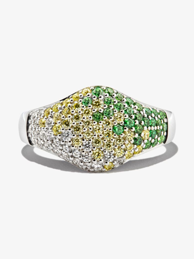 Sterling Silver Mini Crystal Cocktail Ring
