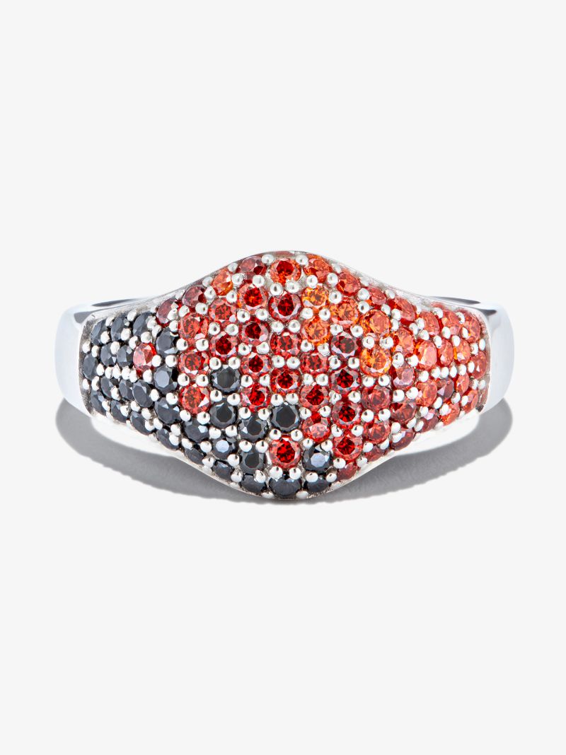 Sterling Silver Mini Crystal Cocktail Ring