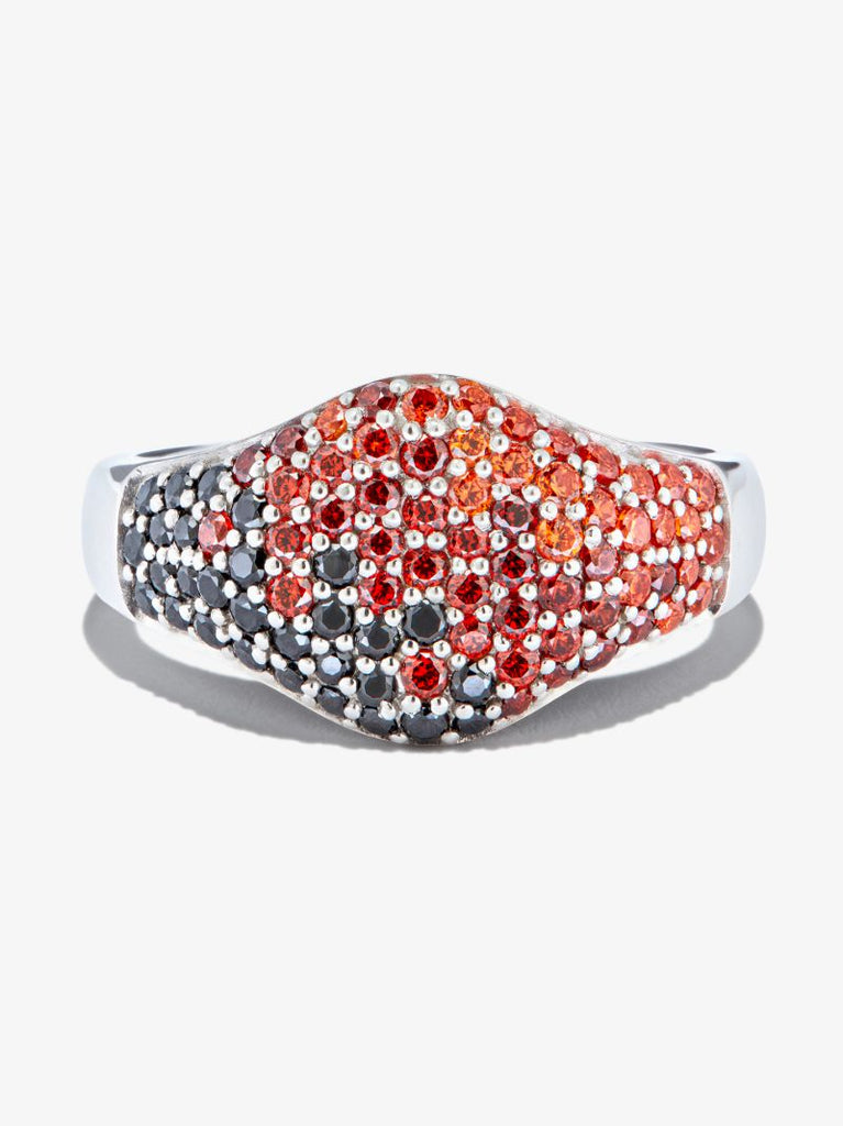Sterling Silver Mini Crystal Cocktail Ring