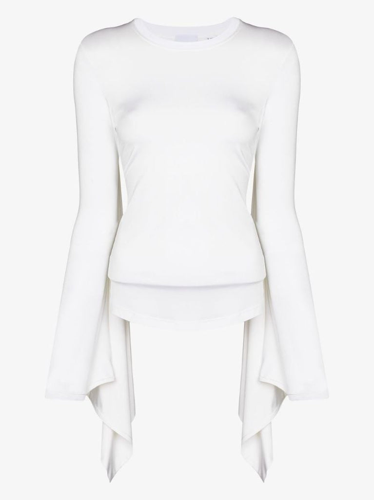 Exaggerated Panel Long Sleeve Top