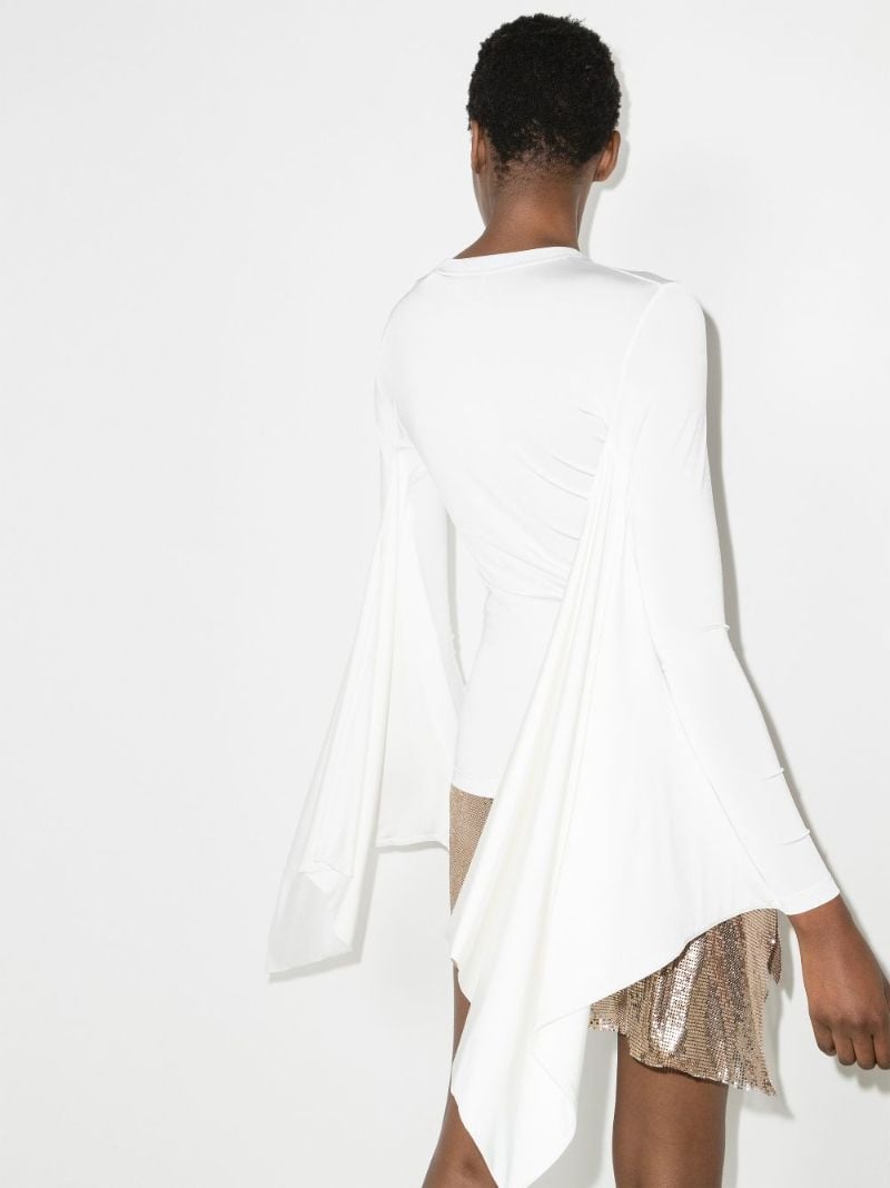 Exaggerated Panel Long Sleeve Top