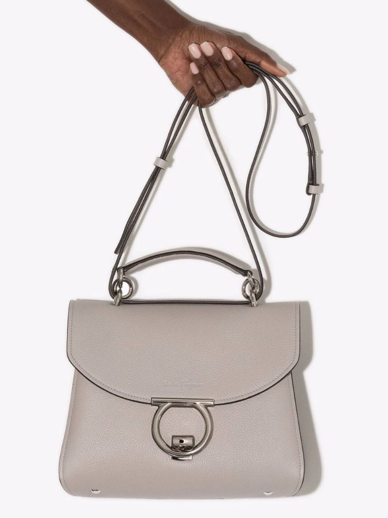 Gancini Leather Tote Bag